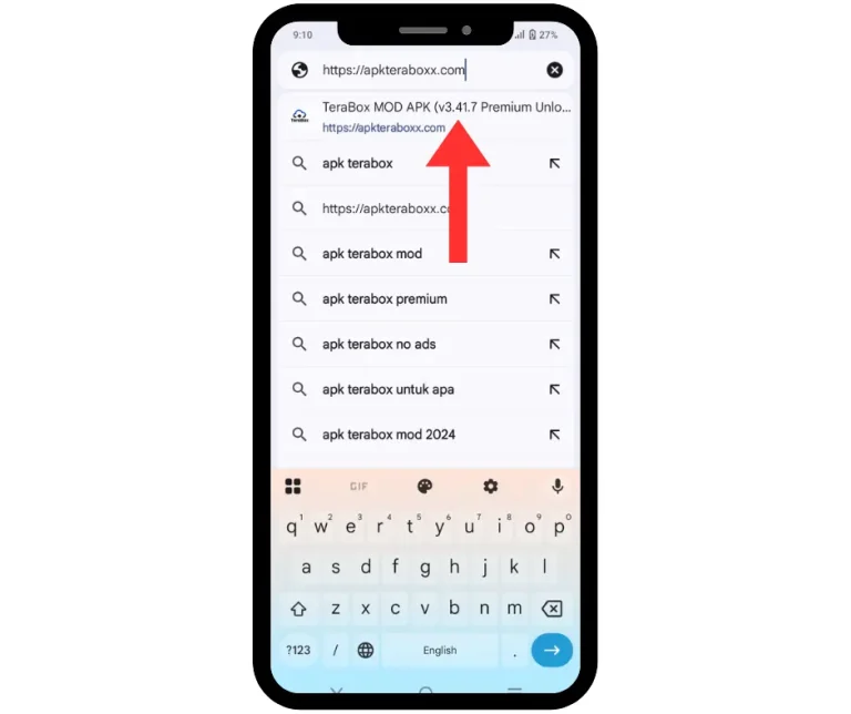 TeraBox MOD APK (v4.1.2 Premium Unlocked, No Ads 2025) 51 Find and click TeraBox website link