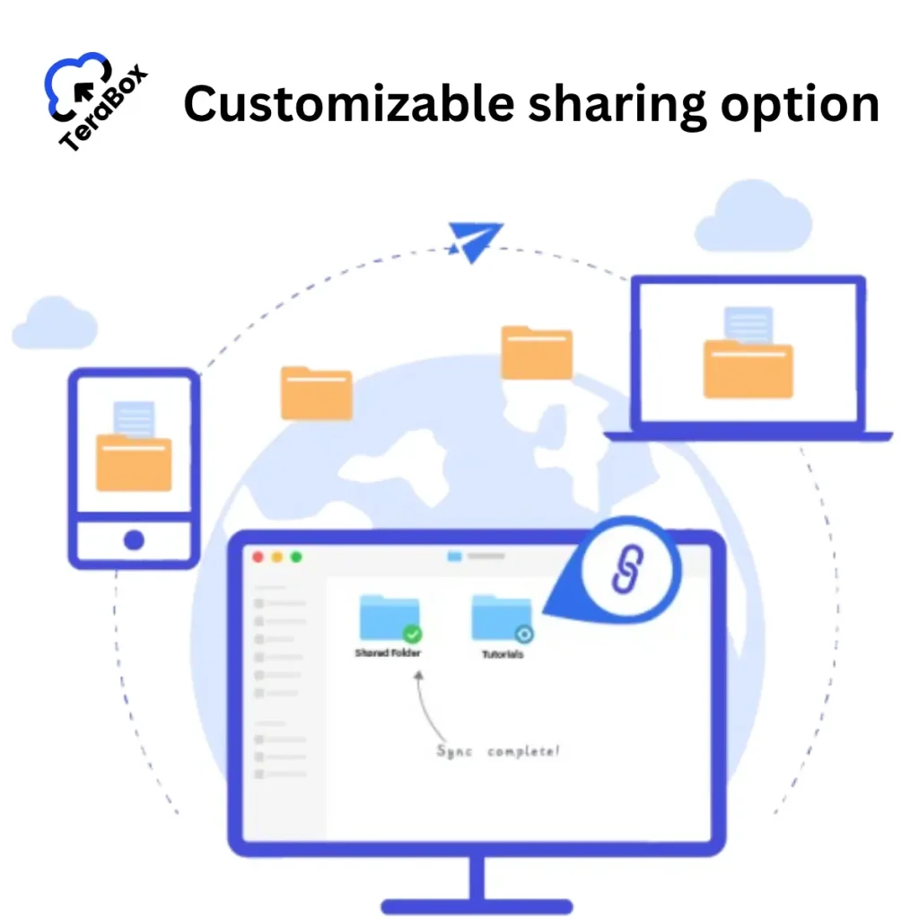 Download TeraBox for PC / windows (7,8,10,11) v1.42.2.150 Ads Free 23 TeraBox PC Customizable Sharing – Secure File Sharing with Privacy Controls