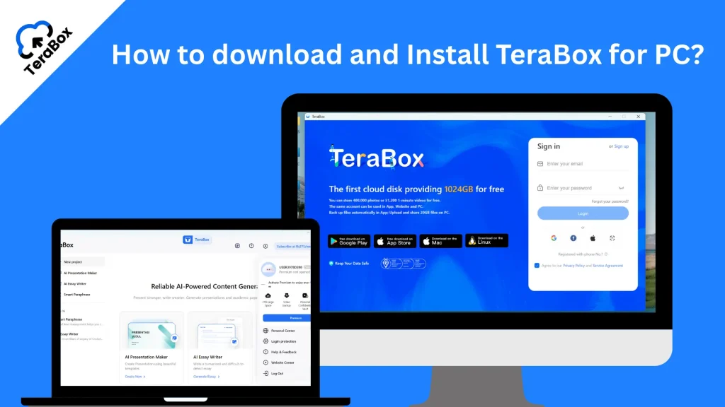 Download TeraBox for PC / windows (7,8,10,11) v1.42.2.150 Ads Free 25 Download and install TeraBox for PC – Step-by-step guide to install