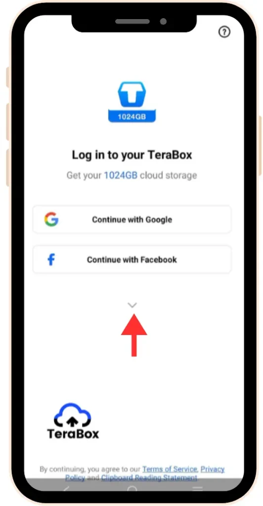 TeraBox MOD APK (v4.1.2 Premium Unlocked, No Ads 2025) 58 Navigation dropdown arrow for more choices