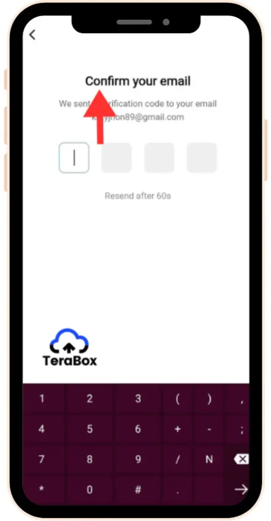 TeraBox MOD APK (v4.1.2 Premium Unlocked, No Ads 2025) 62 Enter email in box and press continue