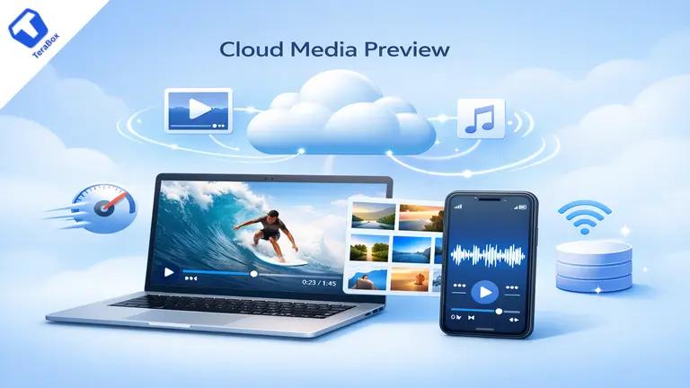 TeraBox cloud media preview without downloading