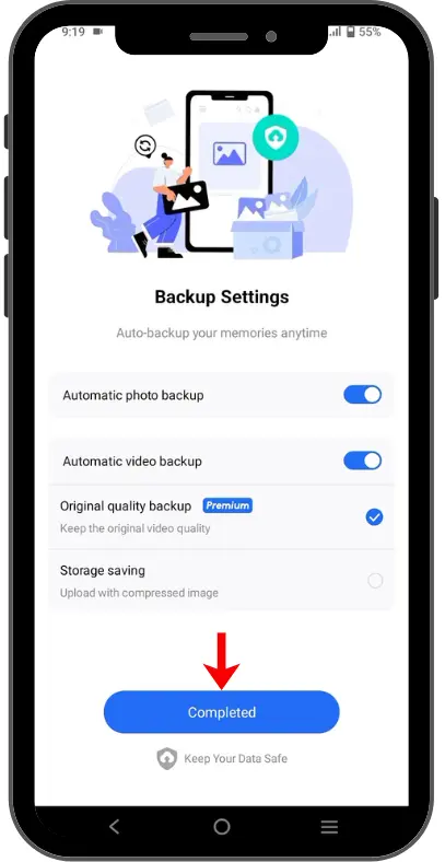 TeraBox installation completed with unlimited cloud storage