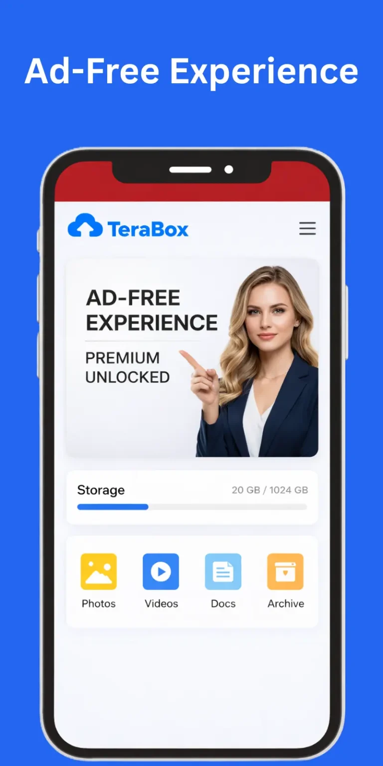 TeraBox MOD APK (v4.12.2 Premium Unlocked, No Ads 2026) 15 Ad Free Experience