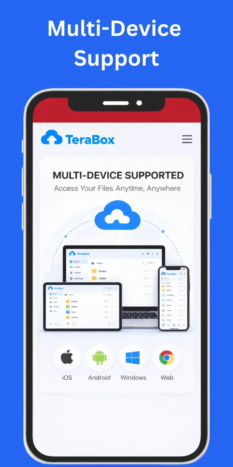 TeraBox MOD APK (v4.12.2 Premium Unlocked, No Ads 2026) 18 Multi device support