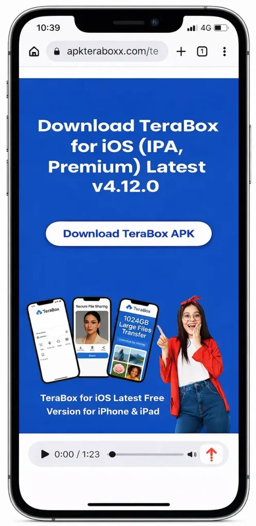 Download TeraBox app for iPhone and iOS devices