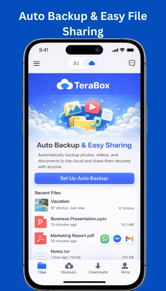 Auto Backup Easy File Sharing