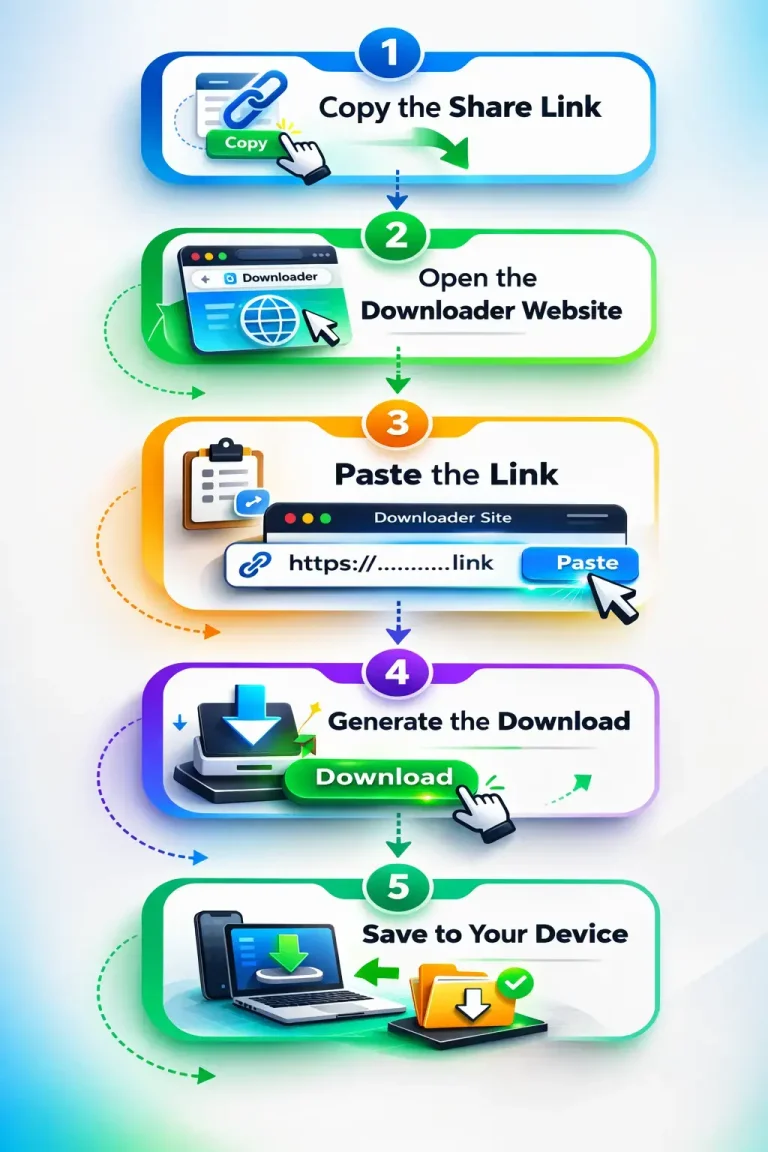 How a TeraBox Downloader Works Step by Step