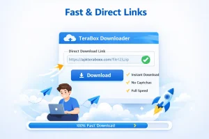 TeraBox downloader: Fast bypass for download limits.