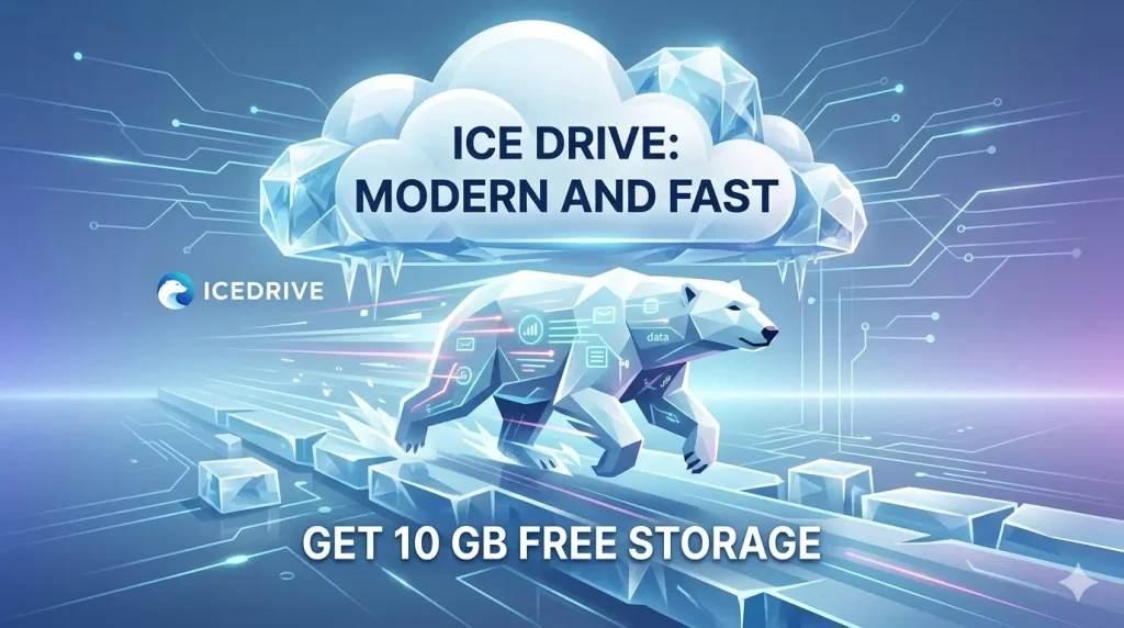 11 Best Free Cloud Storage Alternatives 2026 – Get 1TB Free! 8 IceDrive virtual cloud drive interface