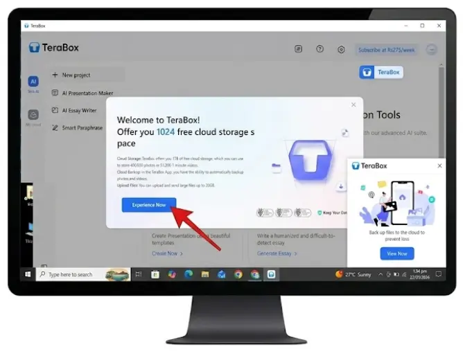 Claim Your Free Storage