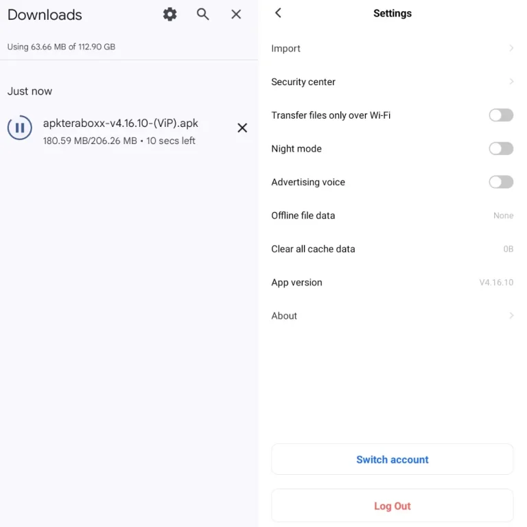 TeraBox Installation Verification on Real Android Device